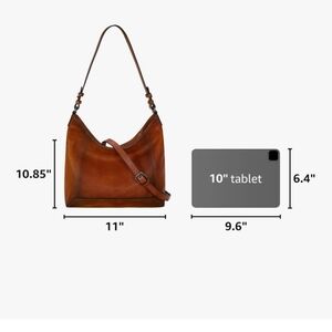 Chic Tan Leather Hobo Bag